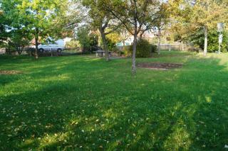 Blick vom Bauplatz aus in westliche Richtung