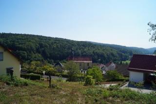 Blick vom Bauplatz ins Umland